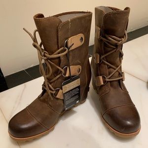 Sorel Joan Wedge Waterproof Leather boot